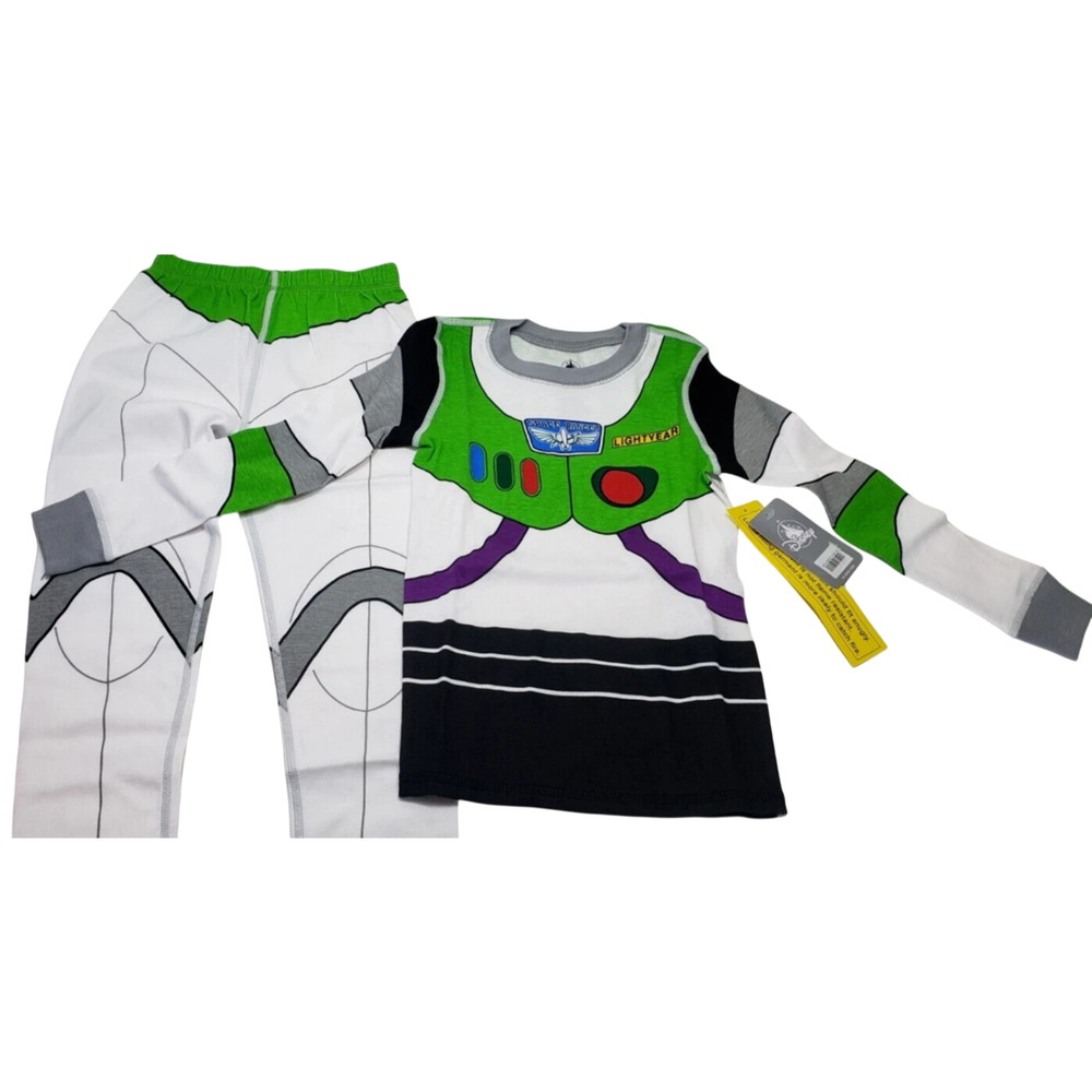 Disney Buzz Lightyear Costume Pajama Set Boys Size 4 PJ PALS Cotton New - Picture 6 of 11